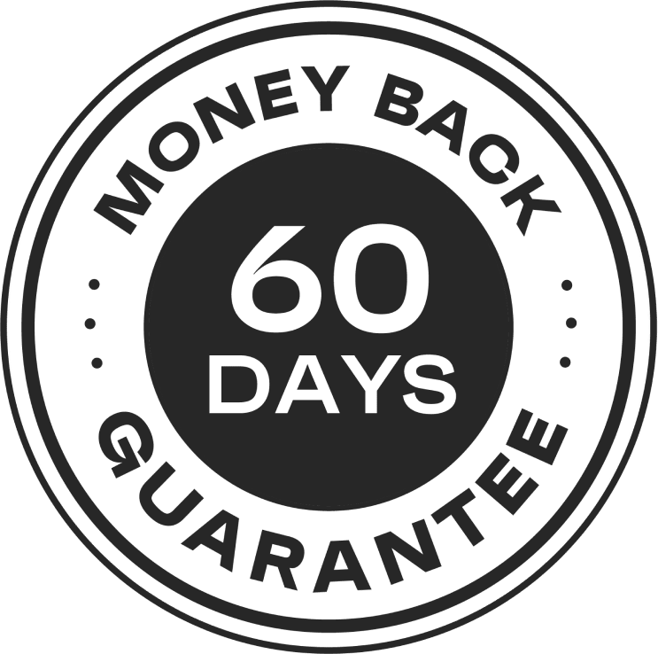 60-Day Money-Back Guarantee seal